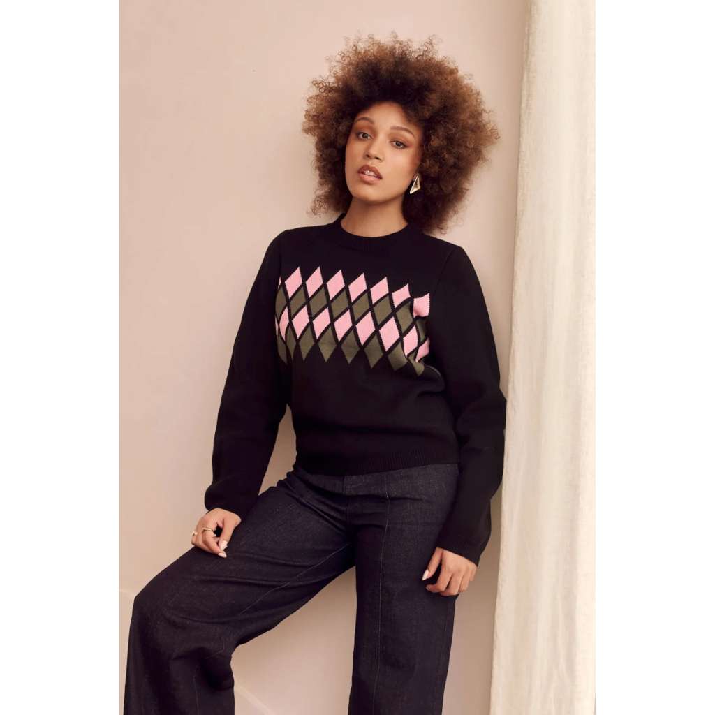 Diamond Knit Jumper | Frock Me Out. Australian Art Prints and Homewares. Green Door Decor. www.greendoordecor.com.au