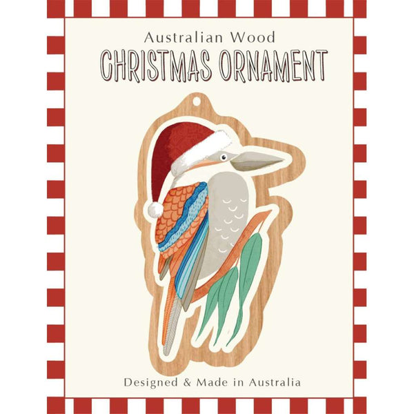 Die Cut Wooden Christmas Ornament | Kookaburra by Aero Images. Australian Art Prints, Fashion and Homewares. Green Door Decor. www.greendoordecor.com.au