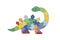 Dinosaur A-Z Chunky Jigsaw Puzzle by Eleganter Australia. Australian Art Prints, Gifts, Fashion and Homewares. Green Door Decor. www.greendoordecor.com.au