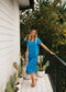 Dionne Midi Skirt | Cobalt by Lou Lou Australia. Australian Art Prints and Homewares. Green Door Decor. www.greendoordecor.com.au