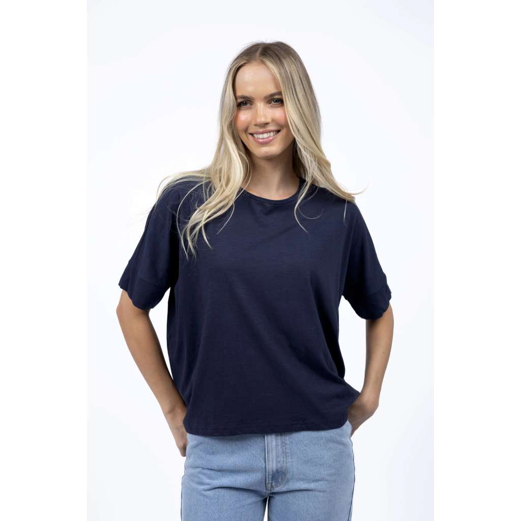 Dippy Tee | Navy by Humidity Lifestyle. Australian Art Prints and Homewares. Green Door Decor. www.greendoordecor.com.au