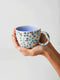 Ditsy Periwinkle Mug by Jones and Co. Australian Art Prints and Homewares. Green Door Decor. www.greendoordecor.com.au