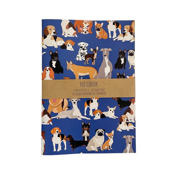 Dogs Notebook by Red Parka. Australian Art Prints and Homewares. Green Door Decor. www.greendoordecor.com.au