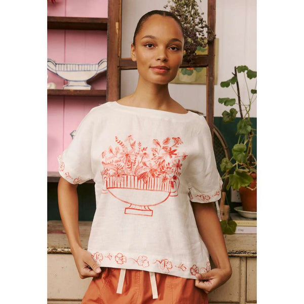 Dolman Top | Red Vase by Nancybird. Australian Art Prints and Homewares. Green Door Decor. www.greendoordecor.com.au