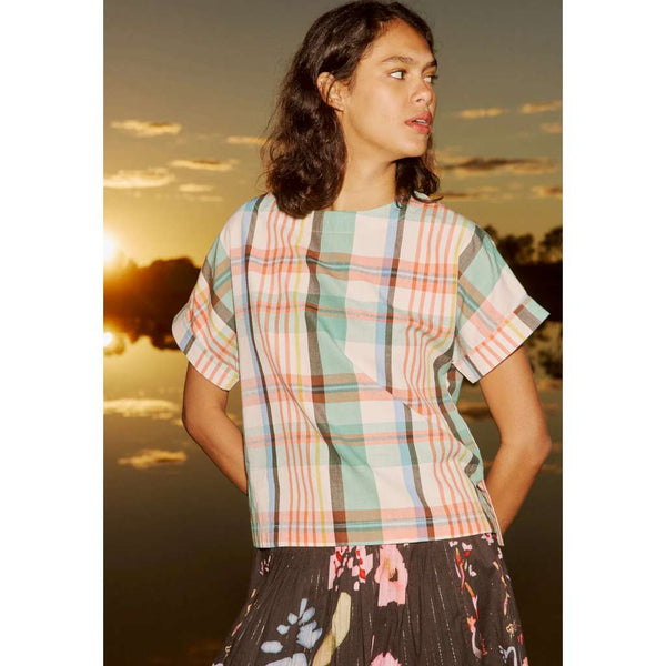 Dolman Top | Summer Check by Nancybird. Australian Art Prints and Homewares. Green Door Decor. www.greendoordecor.com.au