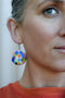 Domed Large Shepherds Hook Earrings | Harlequin Lines