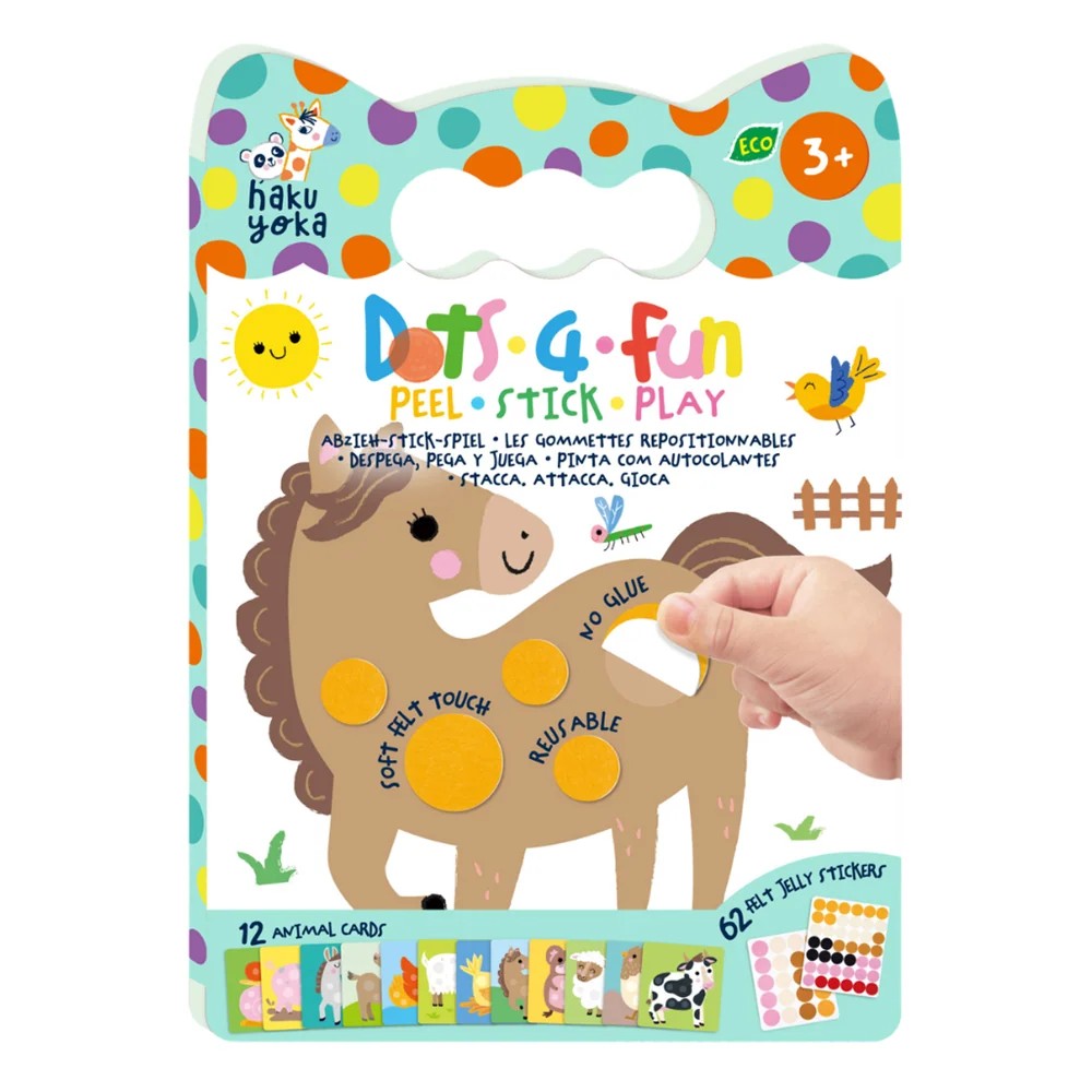 Dots 4 Fun - Peel Stick Play | Animals | Haku Yoka. Australian Art Prints, Gifts, Fashion and Homewares. Green Door Decor. www.greendoordecor.com.au