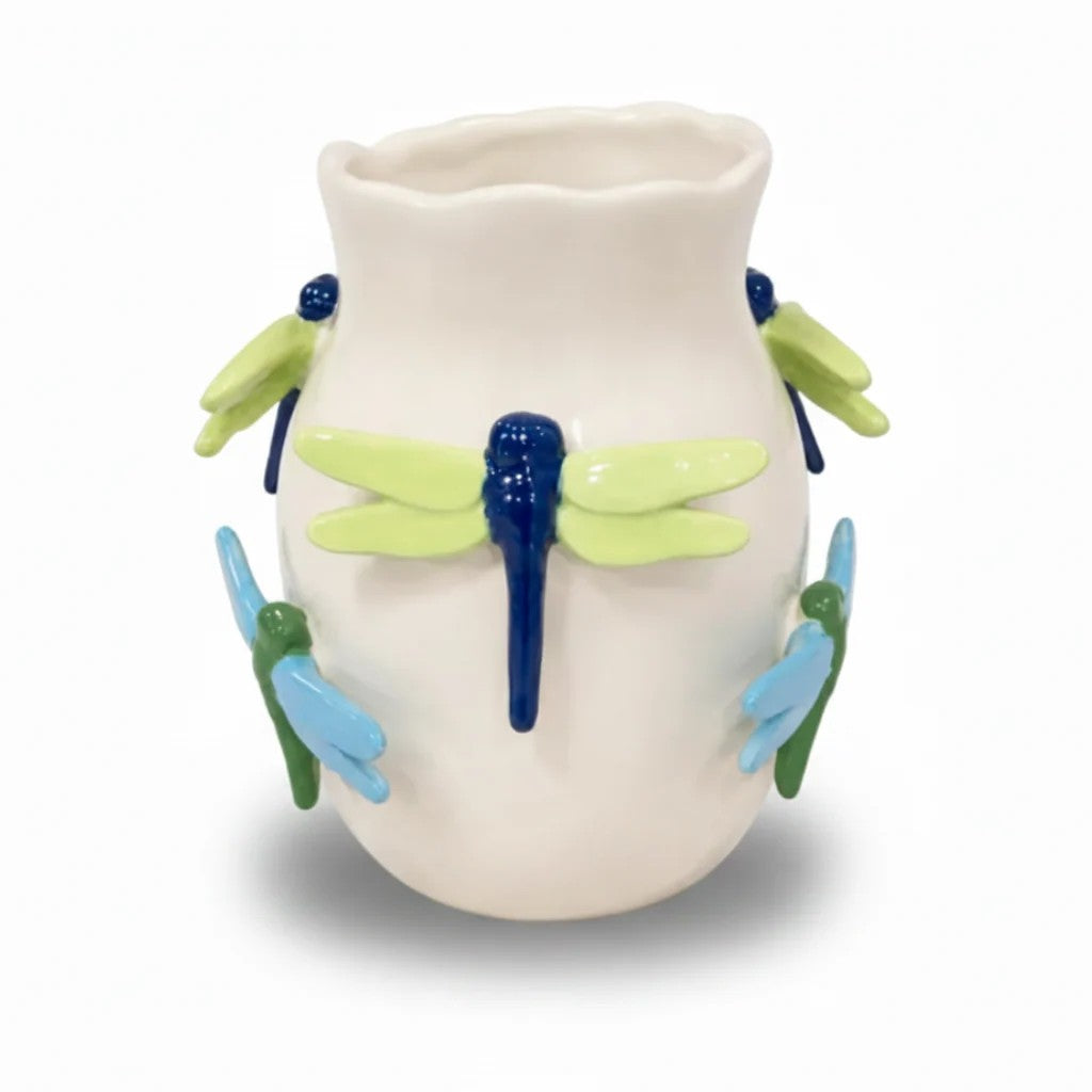 Dragonfly Vase | Blue & Green by Noss & Co. Australian Art Prints, Gifts, Fashion and Homewares. Green Door Decor. www.greendoordecor.com.au