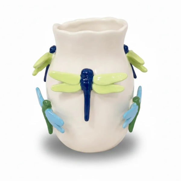 Dragonfly Vase | Blue & Green by Noss & Co. Australian Art Prints, Gifts, Fashion and Homewares. Green Door Decor. www.greendoordecor.com.au