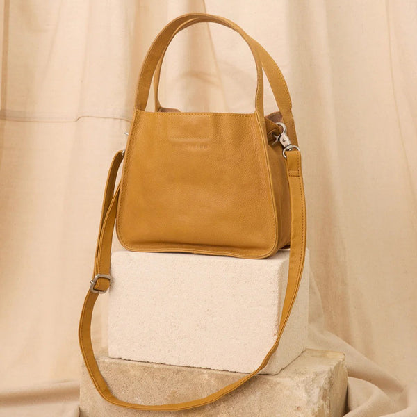 Drop Crossbody Bag | Tan by Nancybird. Australian Art Prints and Homewares. Green Door Decor. www.greendoordecor.com.au