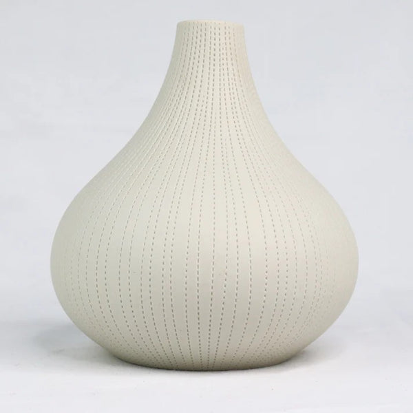 'Droplet' Vase | White by Roshi Ceramics. Australian Art Prints, Fashion and Homewares. Green Door Decor. www.greendoordecor.com.au