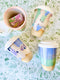 12oz Ceramic Travel Mug in Pink & Mint by Bei Creative. Australian Art Prints and Homewares. Green Door Decor. www.greendoordecor.com.au