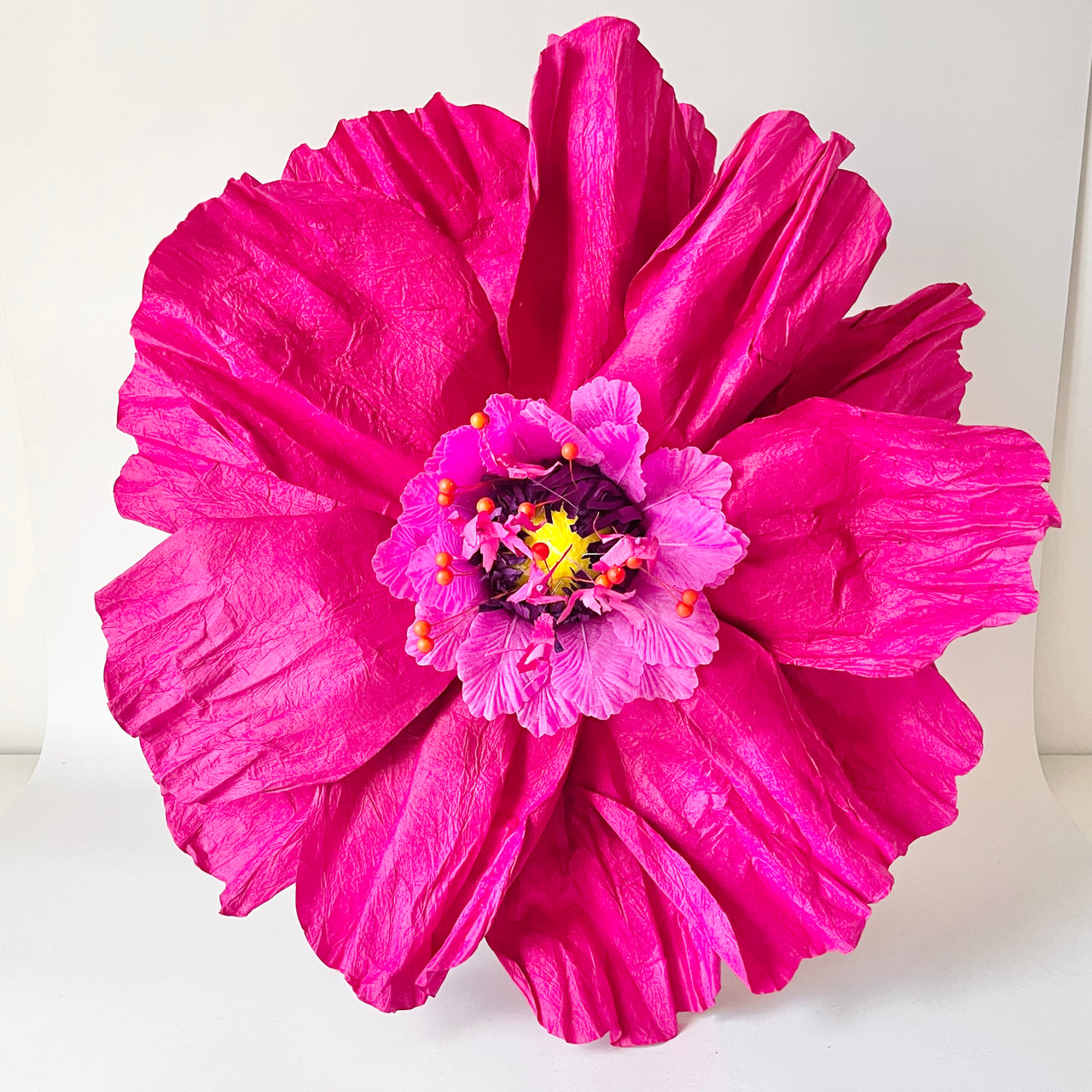 Paper Flowers - XL Dancing Flower | Pink by Nibbanah. Australian Art Prints, Gifts, Fashion and Homewares. Green Door Decor. www.greendoordecor.com.au