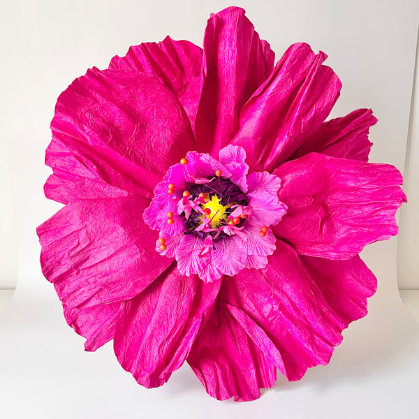 Paper Flowers - XL Dancing Flower | Pink by Nibbanah. Australian Art Prints, Gifts, Fashion and Homewares. Green Door Decor. www.greendoordecor.com.au