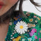 Cut-Leaf Daisy Simplified Mini Brooch | Erstwilder X Royal Botanic Gardens Victoria. Australian Art Prints, Gifts, Fashion and Homewares. Green Door Decor. www.greendoordecor.com.au