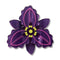 Chocolate Lily Simplified Mini Brooch | Erstwilder X Royal Botanic Gardens Victoria. Australian Art Prints, Gifts, Fashion and Homewares. Green Door Decor. www.greendoordecor.com.au
