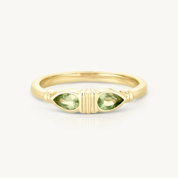 'Eden' Apatite Gold Ring | Various Sizes by ToniMay. Australian Art Prints, Fashion and Homewares. Green Door Decor. www.greendoordecor.com.au