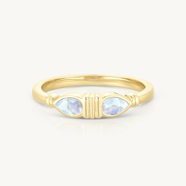'Eden' Moonstone Gold Ring | Various Sizes by ToniMay. Australian Art Prints, Fashion and Homewares. Green Door Decor. www.greendoordecor.com.au