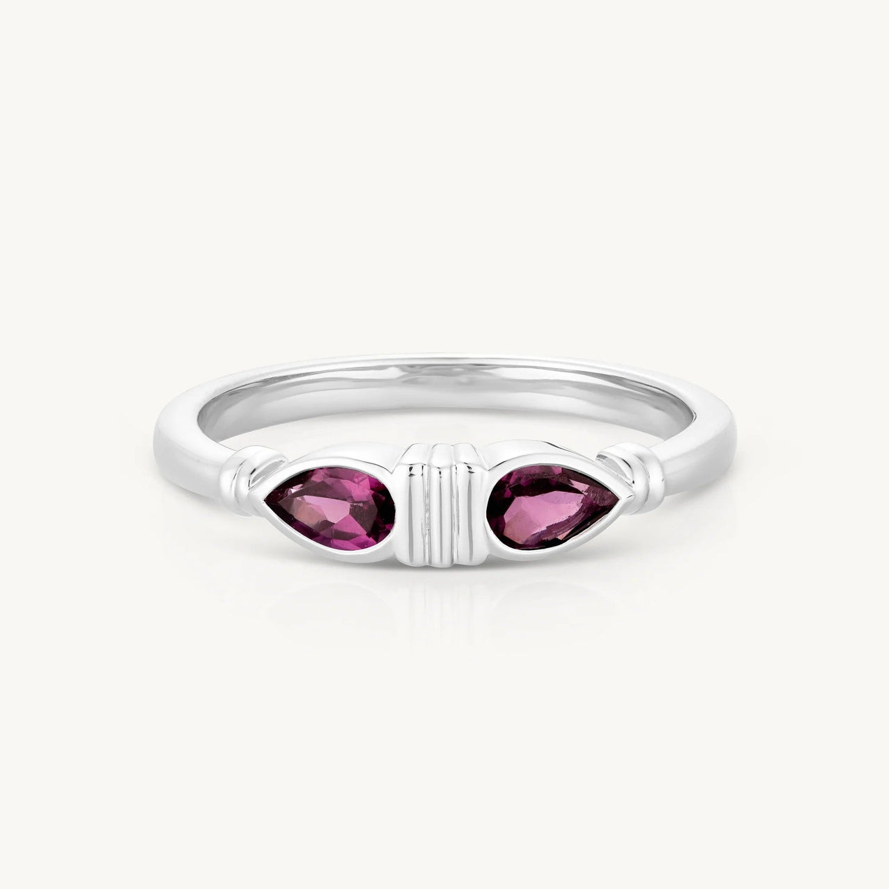 'Eden' Rhodolite Silver Ring | Various Sizes by ToniMay. Australian Art Prints, Fashion and Homewares. Green Door Decor. www.greendoordecor.com.au