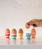 Egg Cup | Pink & Green Stripe by Noss & Co. Australian Art Prints, Gifts, Fashion and Homewares. Green Door Decor. www.greendoordecor.com.au