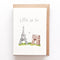 Eiffel For You | Greeting Card by Well Drawn. Australian Art Prints and Homewares. Green Door Decor. www.greendoordecor.com.au