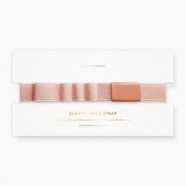 Elastic Book Strap | Tea Rose by Bespoke Letterpress. Australian Art Prints, Gifts, Fashion and Homewares. Green Door Decor. www.greendoordecor.com.au