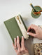 Elastic Pen Holder | Cream by Bespoke Letterpress. Australian Art Prints and Homewares. Green Door Decor. www.greendoordecor.com.au