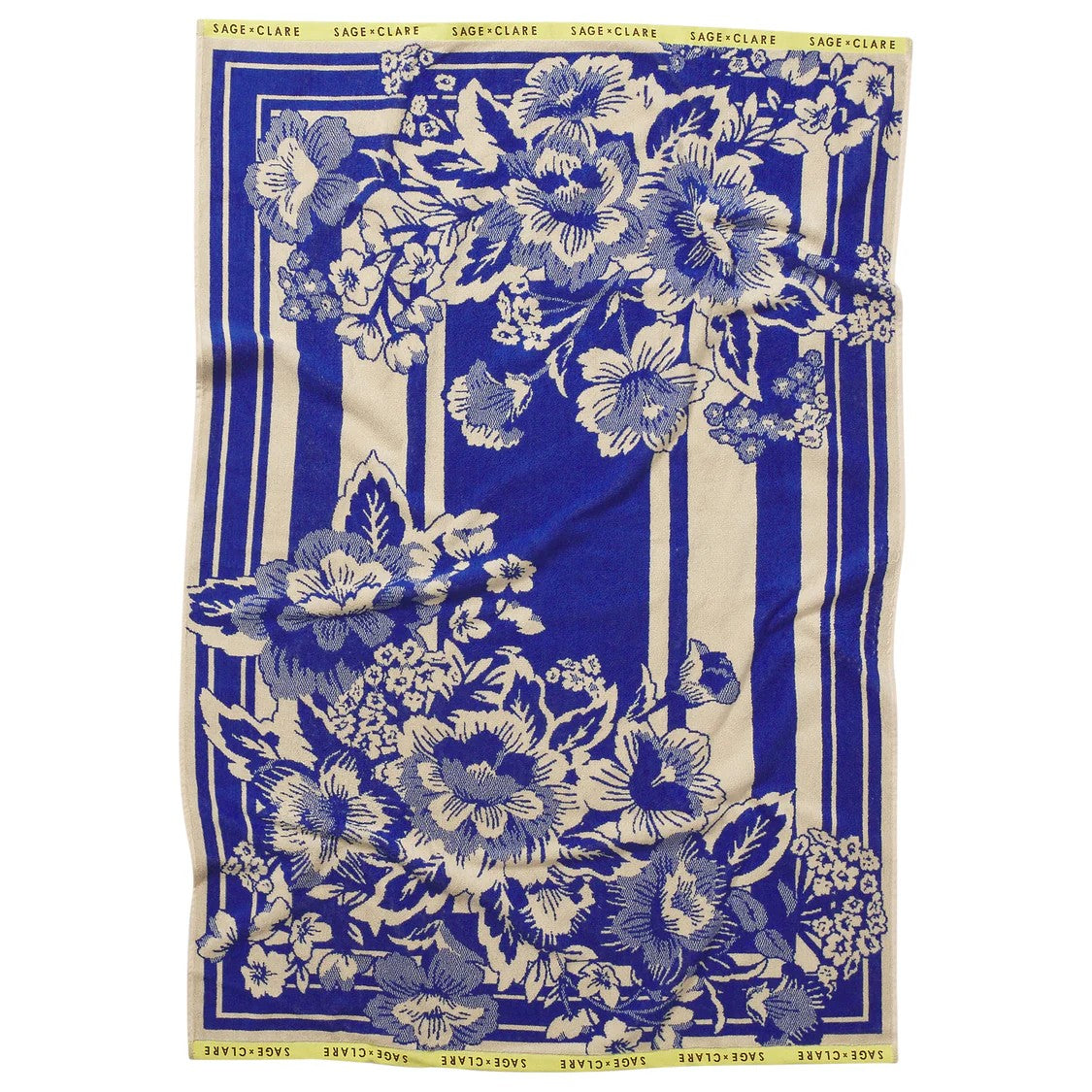 'Eliza' Hand Towel | Ultramarine by Sage and Clare. Australian Art Prints, Gifts, Fashion and Homewares. Green Door Decor. www.greendoordecor.com.au