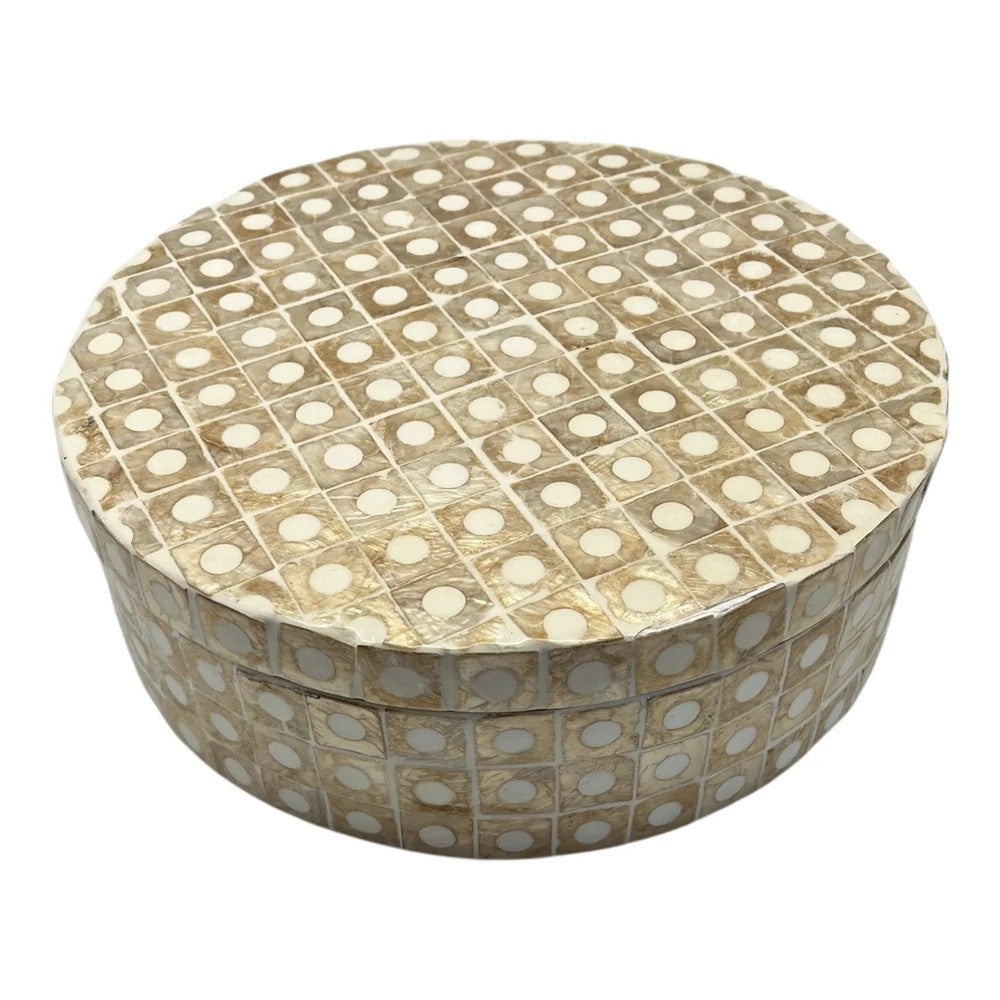 Elodie Pearl Small Box | Natural by J.Elliot Home. Australian Art Prints, Gifts, Fashion and Homewares. Green Door Decor. www.greendoordecor.com.au
