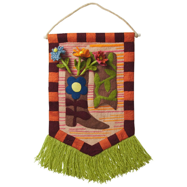 'Elwyn' Felt Wall Hanging by Sage and Clare. Australian Art Prints, Gifts, Fashion and Homewares. Green Door Decor. www.greendoordecor.com.au