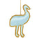 Emu Hanging Xmas Decoration. Australian Art Prints and Homewares. Green Door Decor. www.greendoordecor.com.au