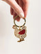 Enamel Keyring | Chicken by Bespoke Letterpress. Australian Art Prints, Fashion and Homewares. Green Door Decor. www.greendoordecor.com.au