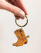 Enamel Keyring | Cowgirl Boots by Bespoke Letterpress. Australian Art Prints, Fashion and Homewares. Green Door Decor. www.greendoordecor.com.au