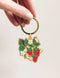 Enamel Keyring | Strawberries by Bespoke Letterpress. Australian Art Prints, Fashion and Homewares. Green Door Decor. www.greendoordecor.com.au
