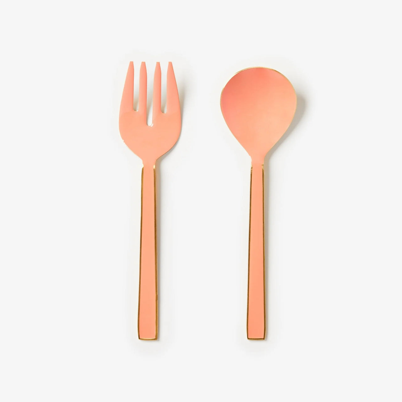 'Enamel Peach' Salad Servers by Bonnie and Neil. Australian Art Prints and Homewares. Green Door Decor. www.greendoordecor.com.au