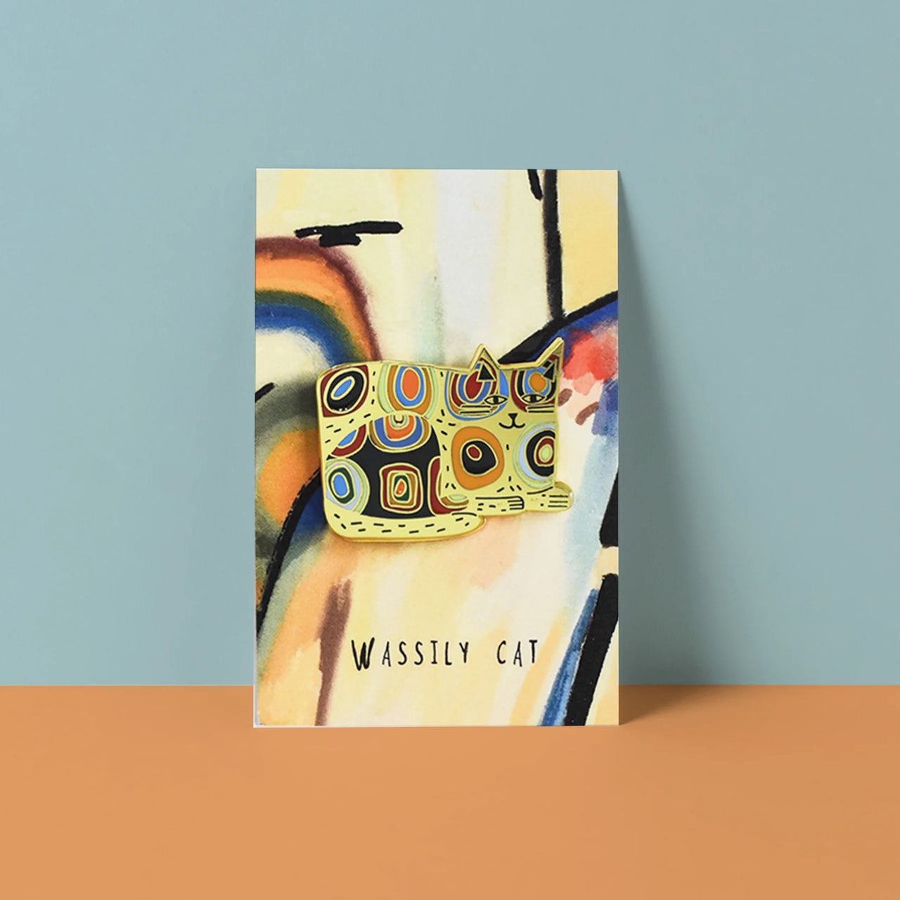 Enamel Pin | Wassily Cat by Vevoke. Australian Art Prints and Homewares. Green Door Decor. www.greendoordecor.com.au