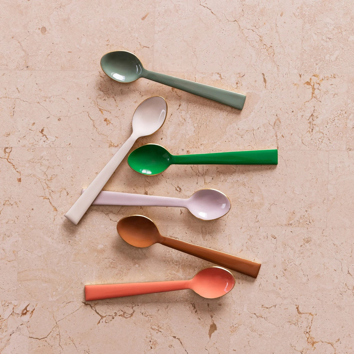 'Enamel' Teaspoons | Various Colours | Bonnie and Neil | Green Door ...