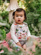 'Enchanted Flowers Party' Dandy Duo Bibs - 2 Pack | Sugar Pink by Fleur Harris. Australian Art Prints, Gifts, Fashion and Homewares. Green Door Decor. www.greendoordecor.com.au