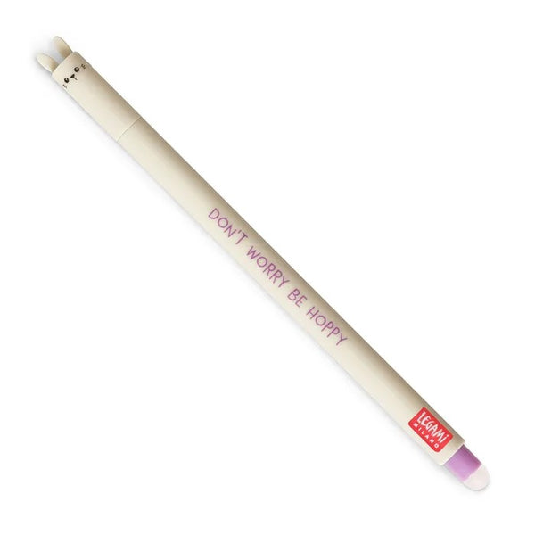 Legami | Erasable Gel Pen | Bunny (Purple Ink) by Paperie. Australian Art Prints, Gifts, Fashion and Homewares. Green Door Decor. www.greendoordecor.com.au
