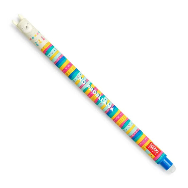 Legami | Erasable Gel Pen | Llama (Blue Ink) by Paperie. Australian Art Prints, Gifts, Fashion and Homewares. Green Door Decor. www.greendoordecor.com.au