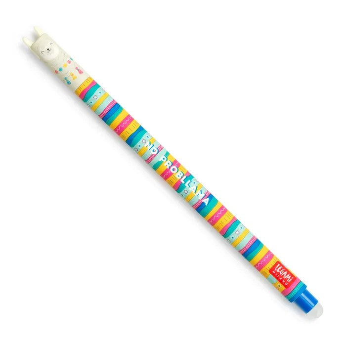 Legami | Erasable Gel Pen | Llama (Blue Ink) by Paperie. Australian Art Prints, Gifts, Fashion and Homewares. Green Door Decor. www.greendoordecor.com.au