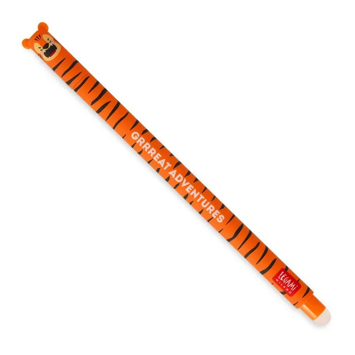 Legami | Erasable Gel Pen | Tiger (Orange Ink) by Paperie. Australian Art Prints, Gifts, Fashion and Homewares. Green Door Decor. www.greendoordecor.com.au
