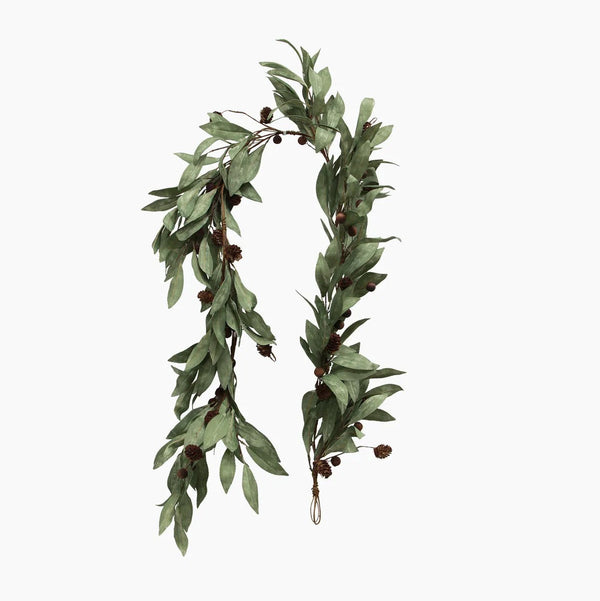 Eucalyptus & Brown Berry Wood Swag | Large by French Country Collection. Australian Art Prints and Homewares. Green Door Decor. www.greendoordecor.com.au