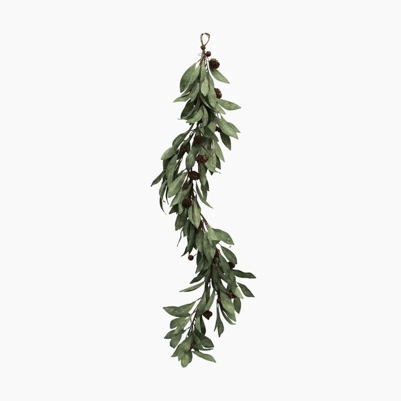 Eucalyptus & Brown Berry Wood Swag | Small by French Country Collections. Australian Art Prints and Homewares. Green Door Decor. www.greendoordecor.com.au
