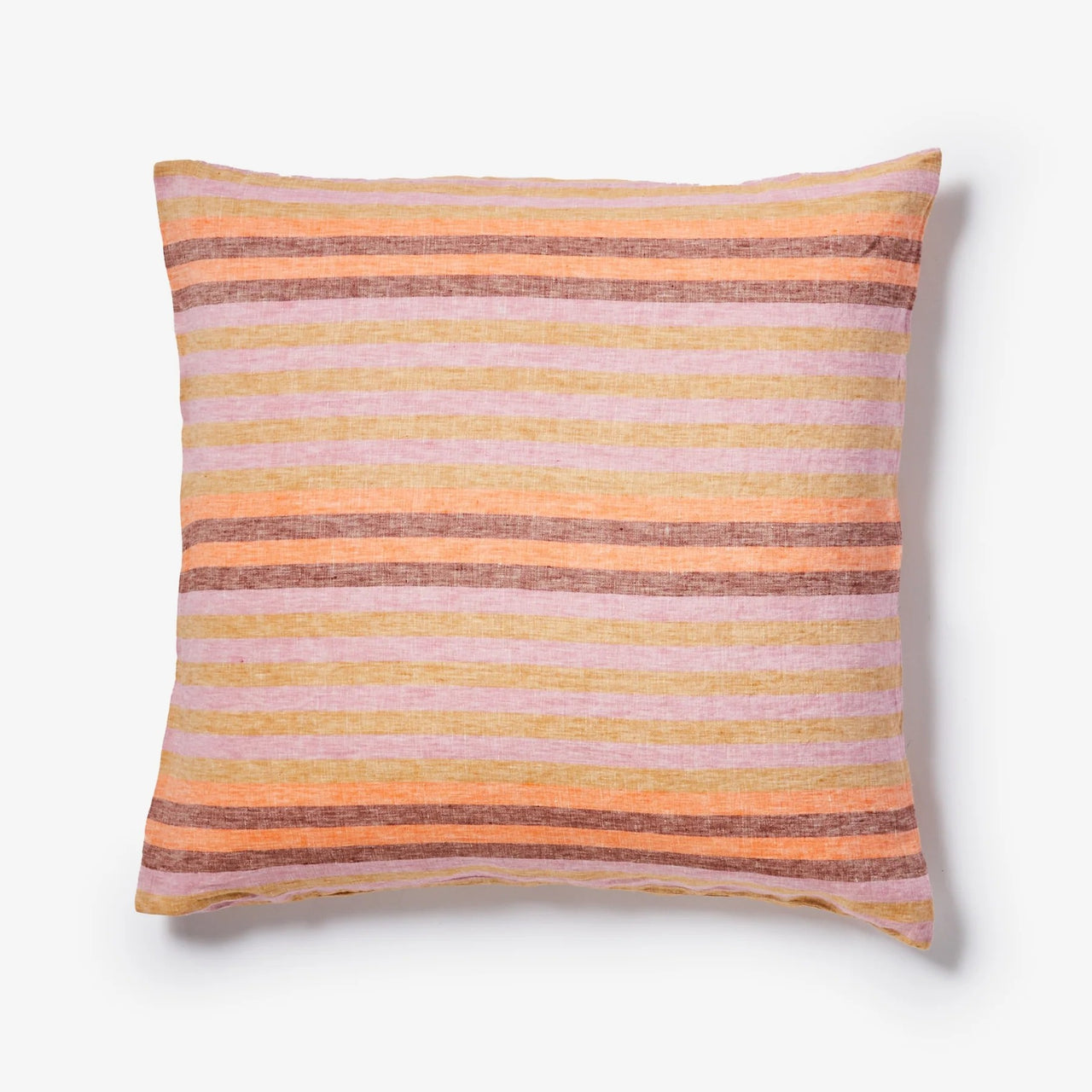 European Pillowcase Set | Stripe Orange by Bonnie and Neil. Australian Art Prints and Homewares. Green Door Decor. www.greendoordecor.com.au