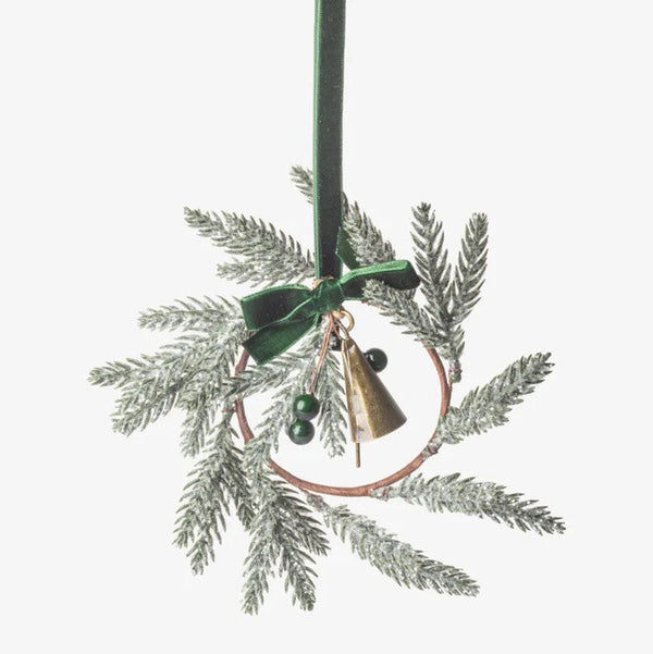 Evergreen Mini Wreath | Christmas Hanging Decoration by French Country Collections. Australian Art Prints, Gifts, Fashion and Homewares. Green Door Decor. www.greendoordecor.com.au