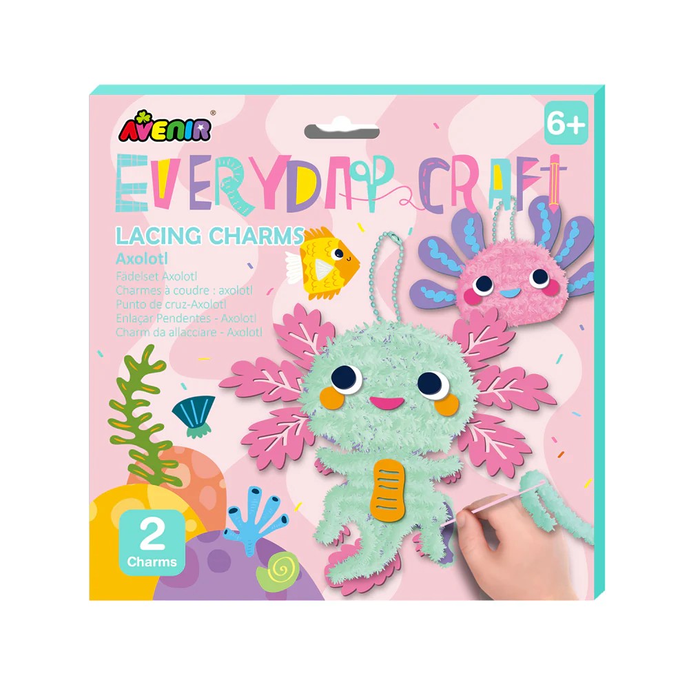 Everyday Craft - Lacing Charms Axolotl | Avenir. Australian Art Prints, Gifts, Fashion and Homewares. Green Door Decor. www.greendoordecor.com.au
