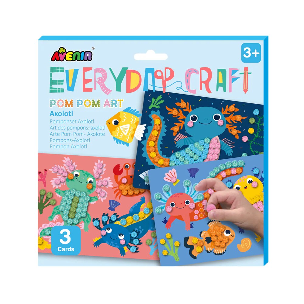 Everyday Craft - Pom Pom Art | Axolotl | Avenir. Australian Art Prints, Gifts, Fashion and Homewares. Green Door Decor. www.greendoordecor.com.au