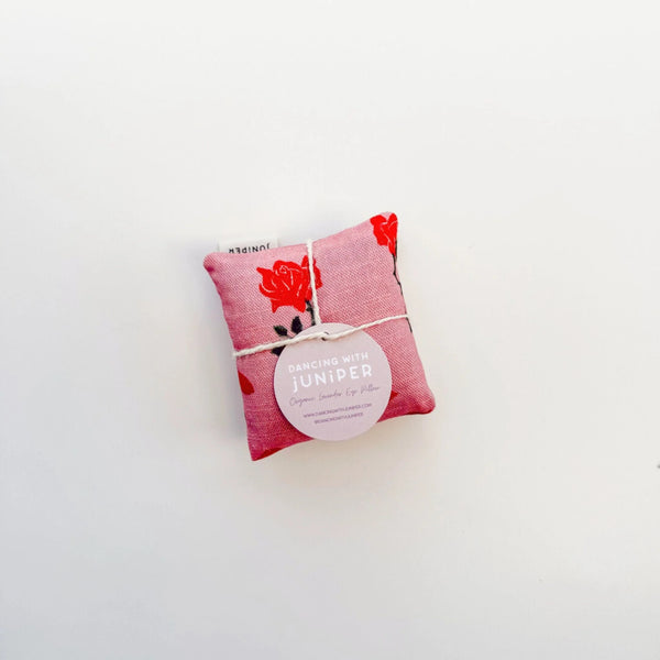 Eye Pillow | Rosey Posey by Dancing with Juniper. Australian Art Prints and Homewares. Green Door Decor. www.greendoordecor.com.au