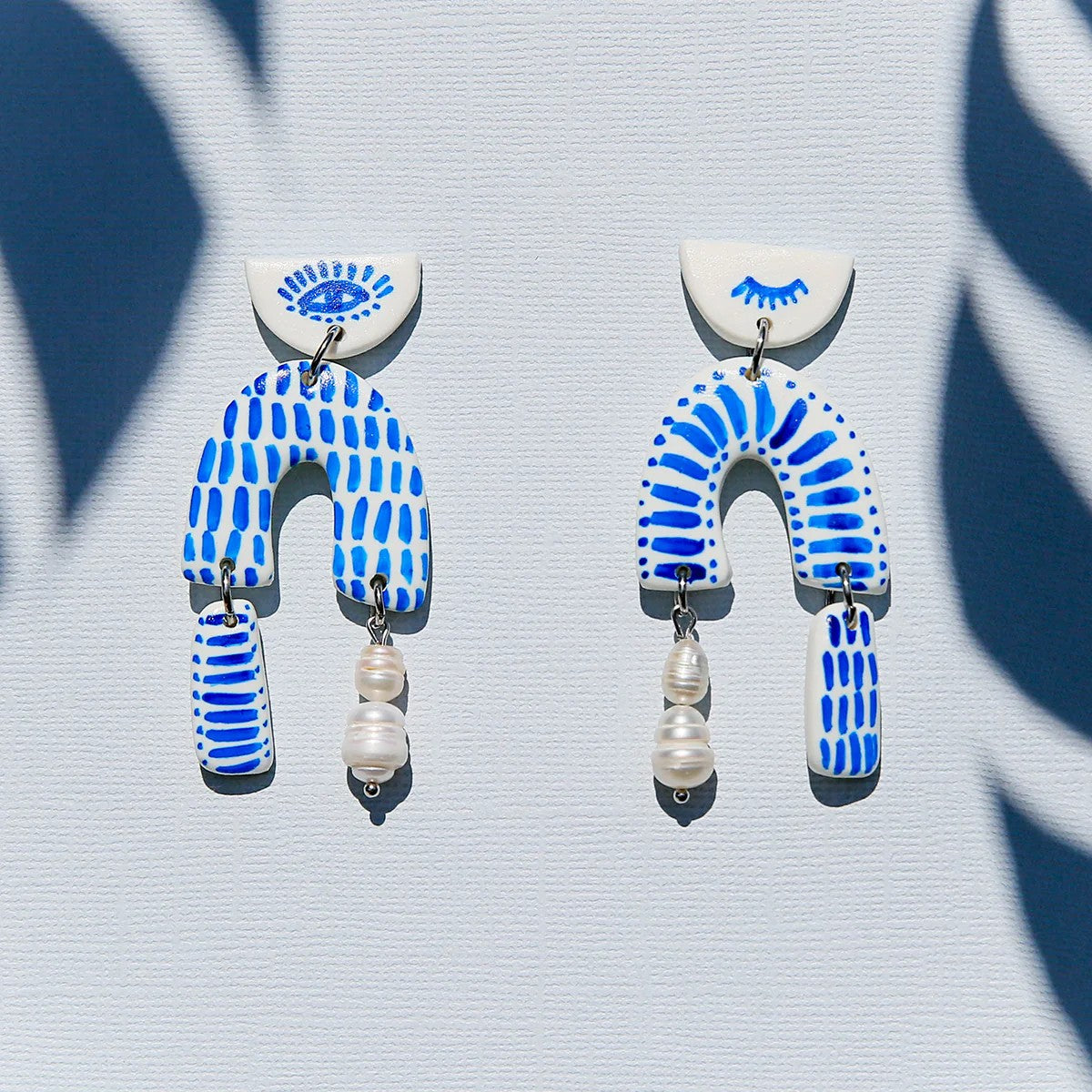 'Eye Shapes' Drop Earrings